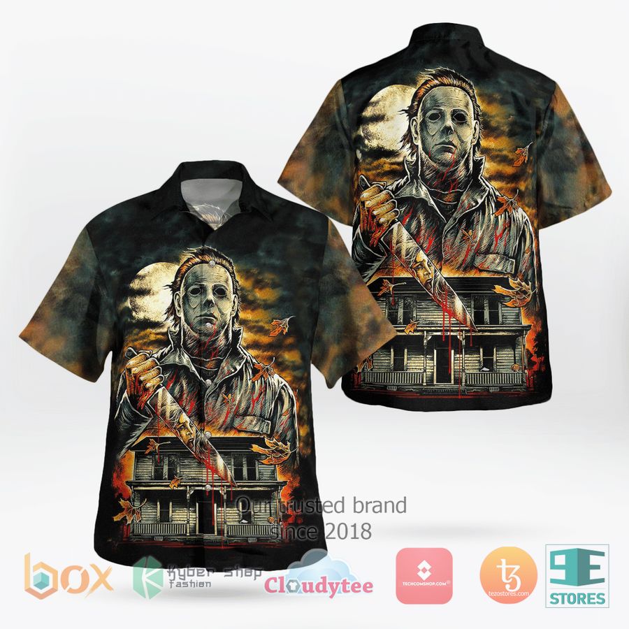 Michael Myers Halloween kills Short Sleeve Hawaiian Shirt