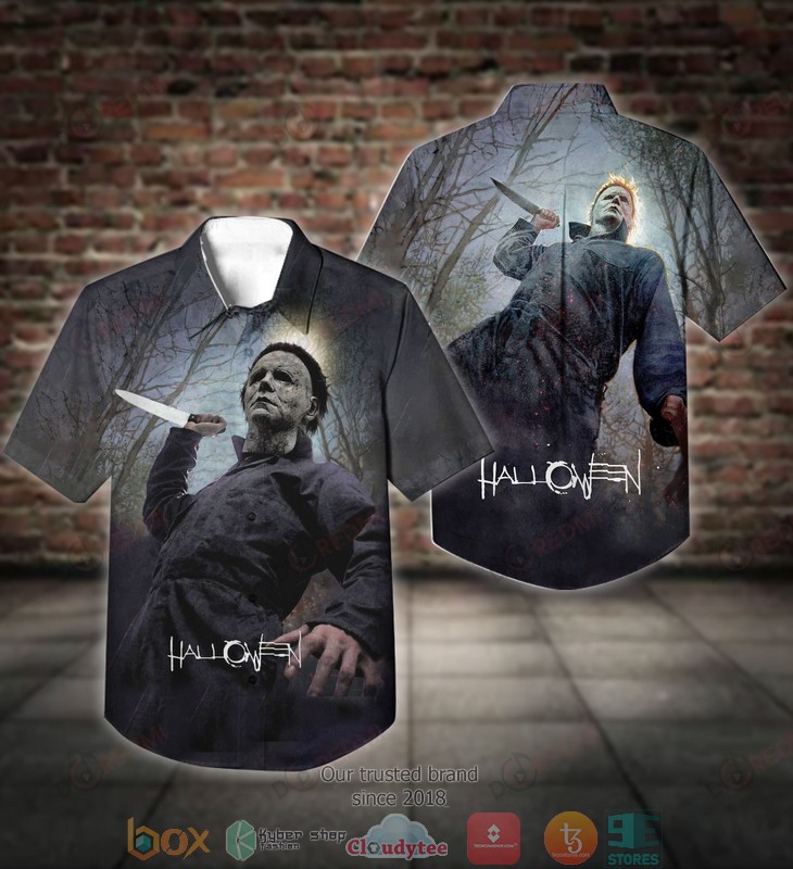 Michael Myers He appears Short Sleeve Hawaiian Shirt