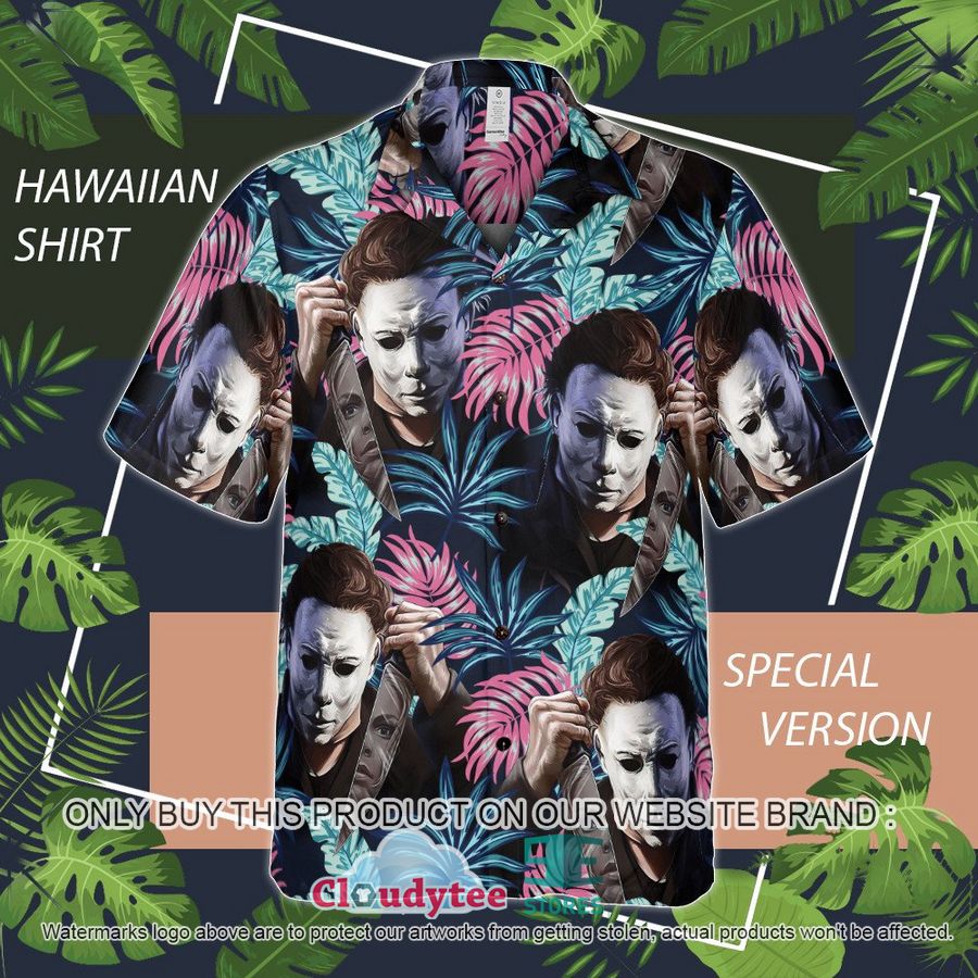 Michael Myers I am Addicted to halloween movies Hawaiian Shirt