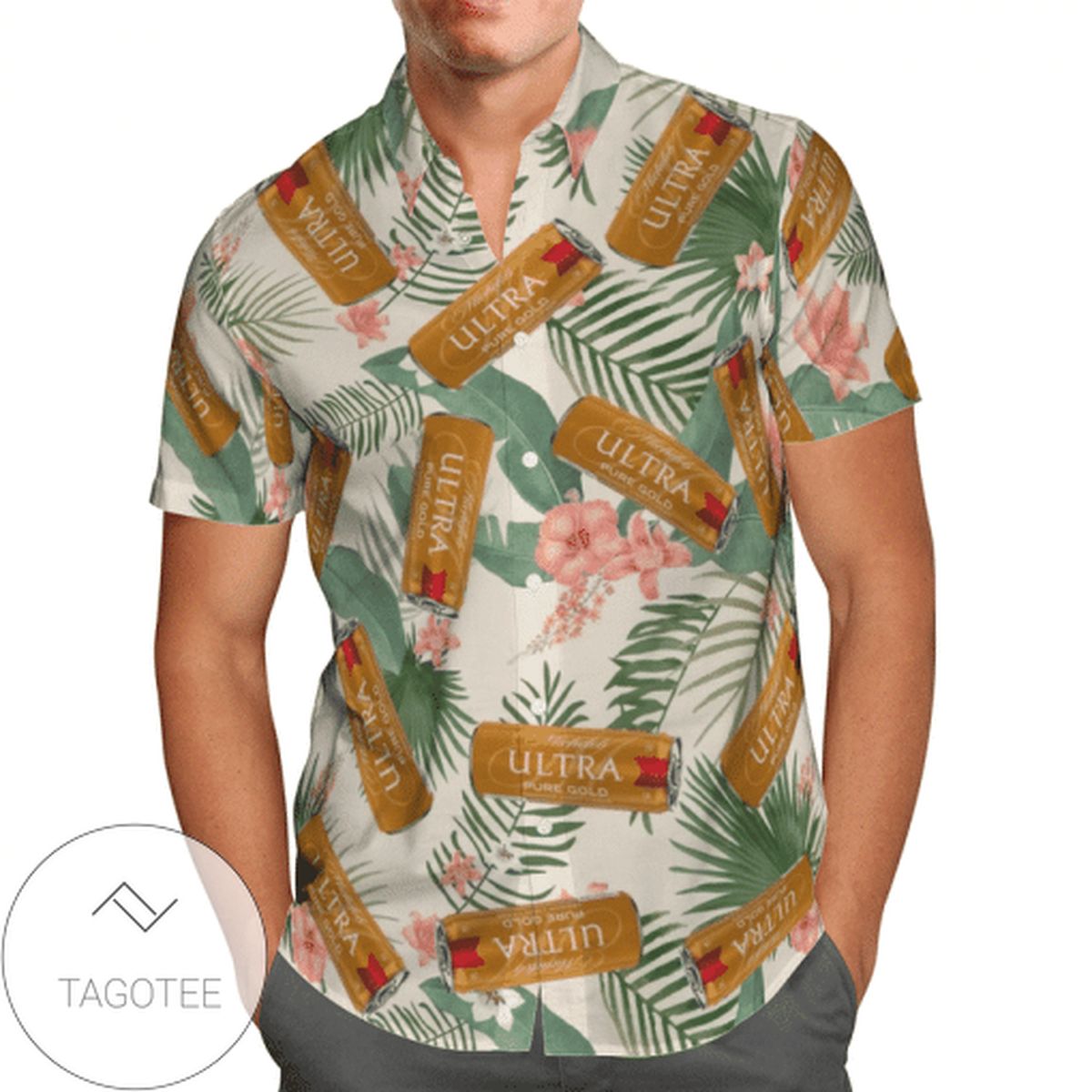 Michelob Ultra Palm Hawaiian Shirt