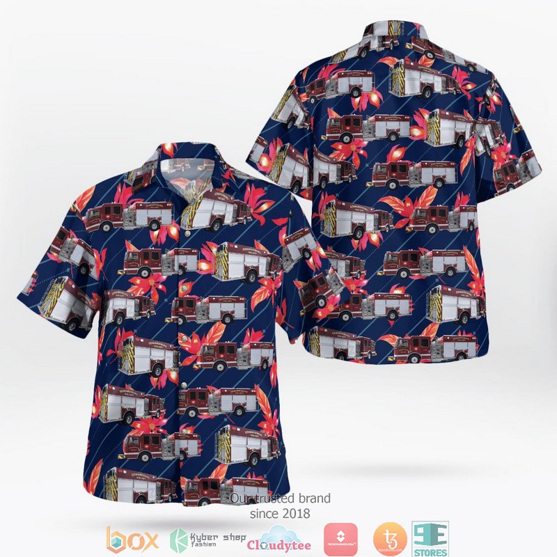 Michigan Farmington Hills Fire Department Hawaiian Shirt