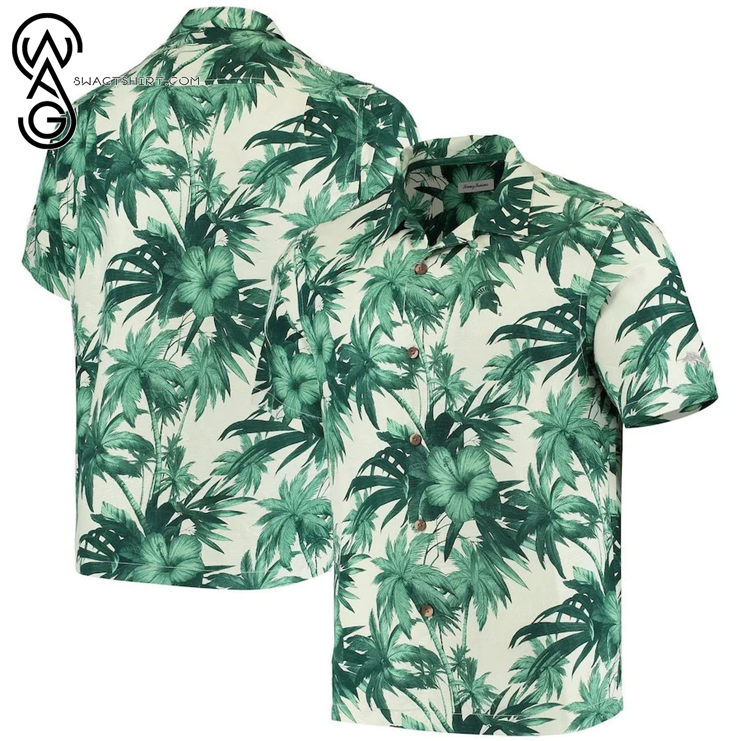 Michigan State Spartans Green Classic Aloha Hawaiian Shirt