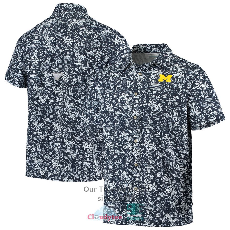 Michigan State Spartans Wes & Willy Floral Green Hawaiian Shirt