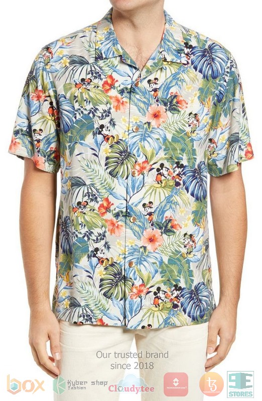 Mickey Disney Blue Hawaiian Shirt