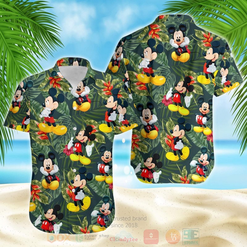 Mickey Minnie On Beach Hawaiian Shirt