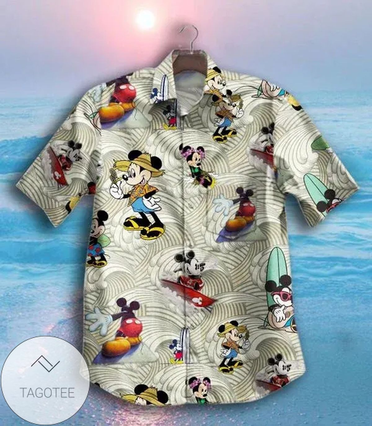 Mickey Firefighter Authentic Hawaiian Shirt 2022 Ver 2 Summer Button Up Shirt For Men Beach Wear Short Sleeve Authentic Hawaiian Shirt 2022