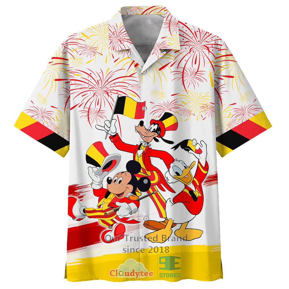 Mickey Mouse and friends Face Collage Art Casual Hawaiian Shirt