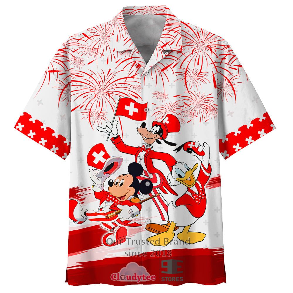 Mickey Mouse and friends Face Collage Art Casual Hawaiian Shirt