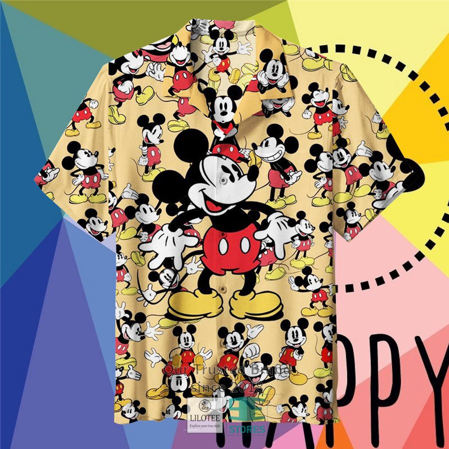 Mickey Mouse Collage Art Casual Hawaiian Shirt