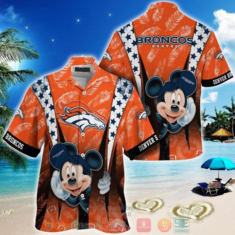 Mickey Mouse Detroit Lions NFL Hawaiian Shirt