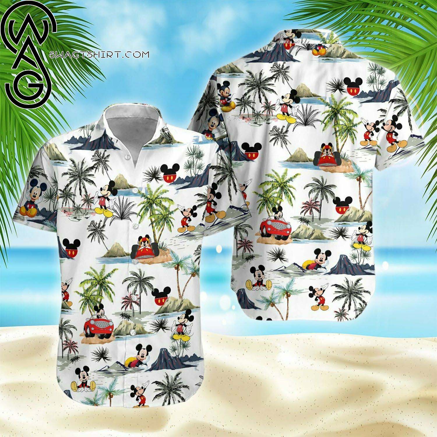 Mickey Mouse Los Angeles Rams Summer Hawaiian Shirt