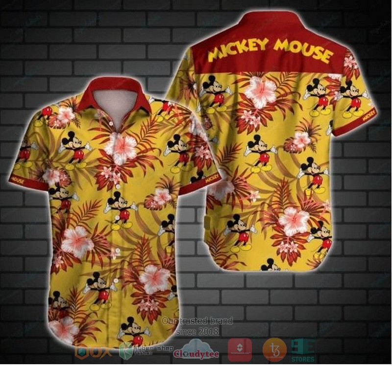 Mickey Mouse head art Hawaiian Shirt