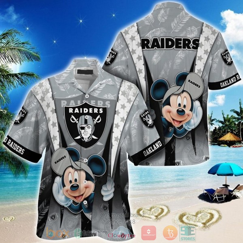 Mickey Mouse Las Vegas Raiders NFL Hawaiian Shirt