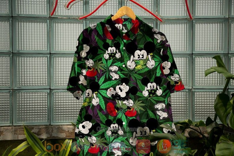 Mickey Mouse Movies Disney Merry Christmas Short Sleeve Hawaiian Shirt