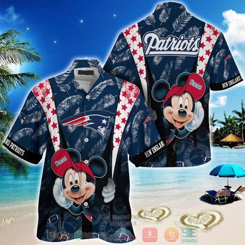 Mickey Mouse New England Patriots NFL Hawaiian Shirt