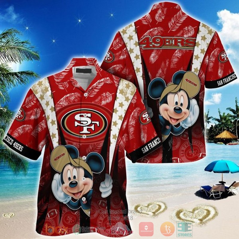 Mickey Mouse San Francisco 49ers NFL Hawaiian Shirt