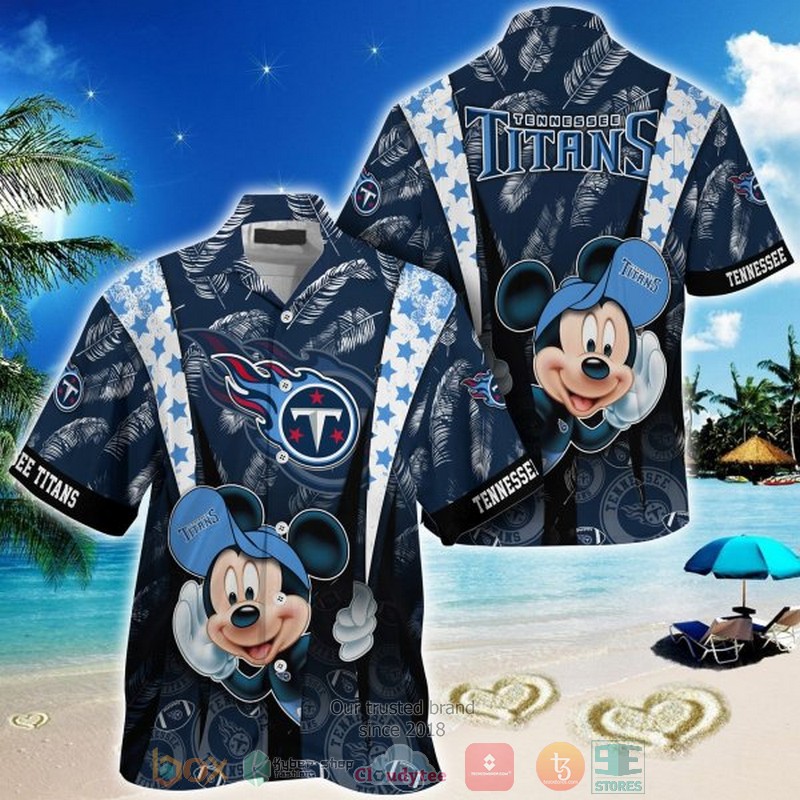 Mickey Pattern Mickey Summer Hawaiian Shirt