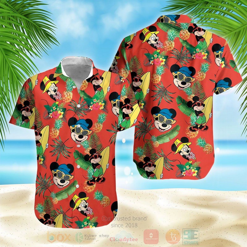 Mickey Mouse New York Jets NFL Hawaiian Shirt