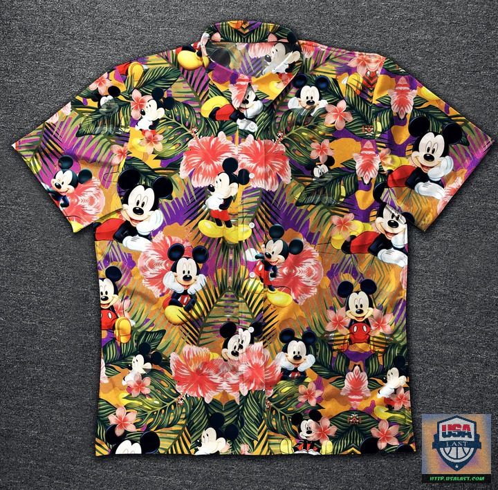 Mickey’s Fine Malt Liquor Palm Tree Hawaiian Shirt