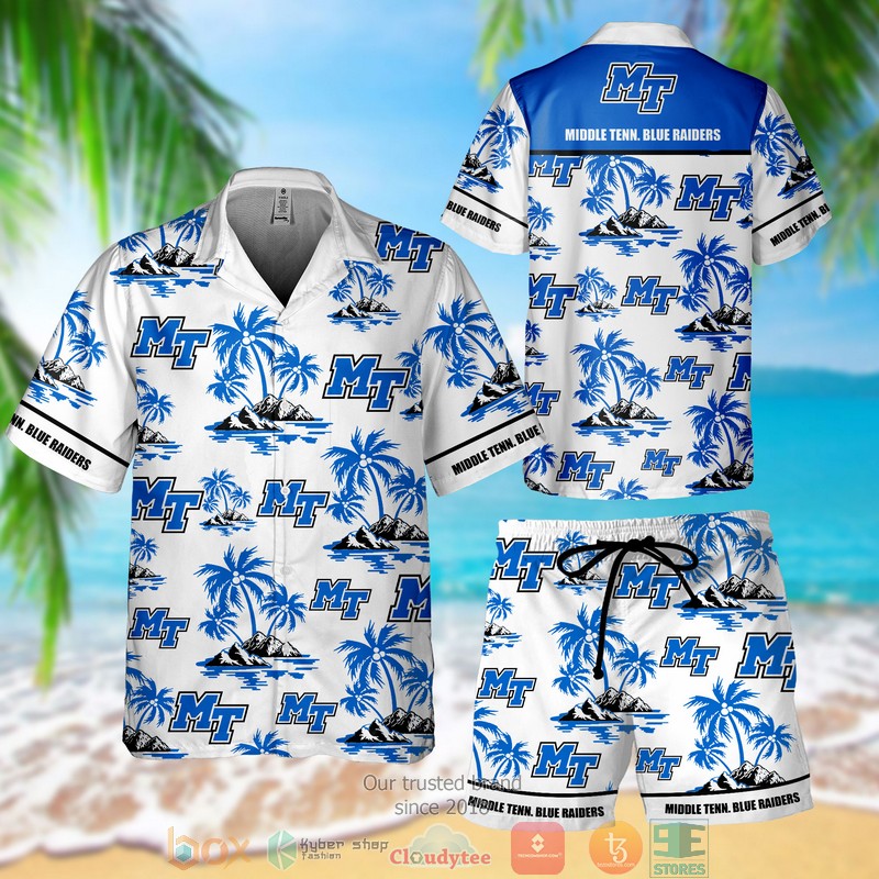 Middle Tenn. Blue Raiders Hawaiian Shirt, Short