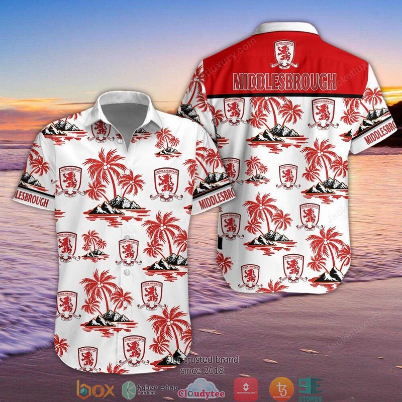 Middlesbrough F.C Hawaiian Shirt, Beach Short