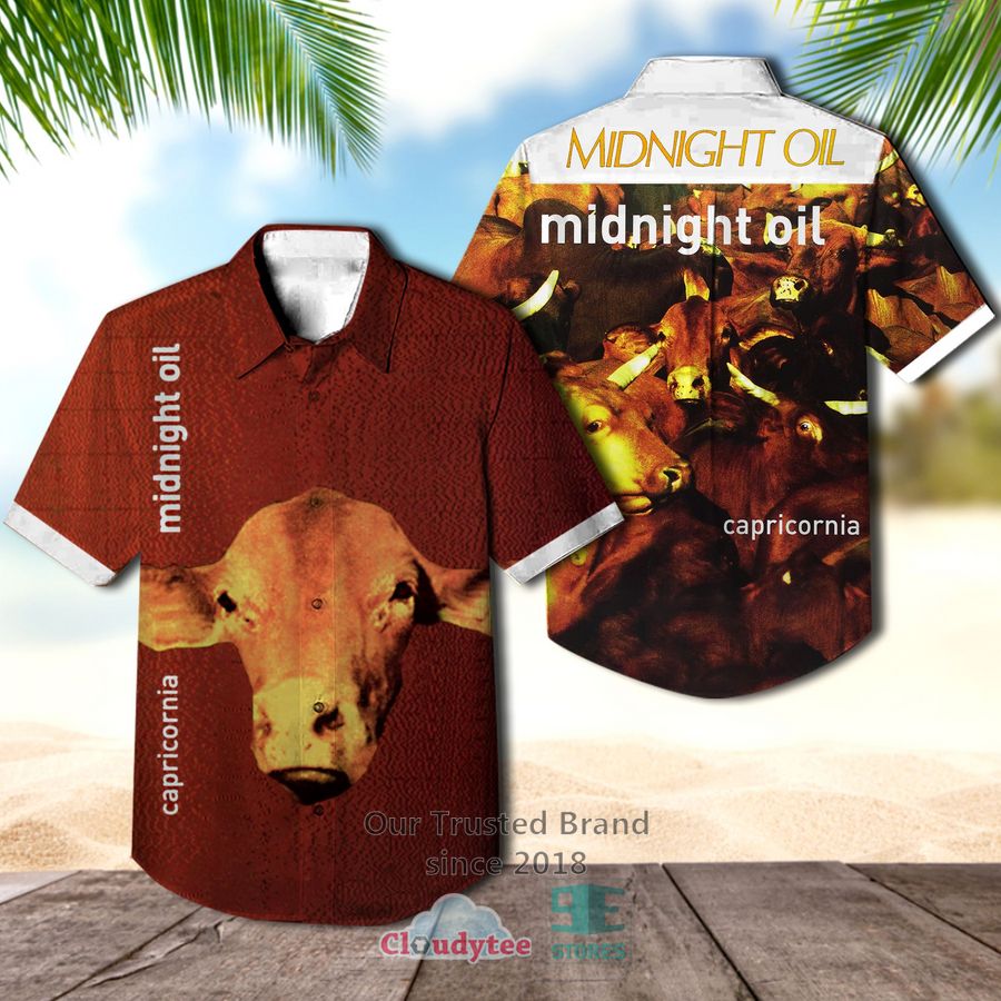 Midnight Oil Earth and Sun and Moon Casual Hawaiian Shirt