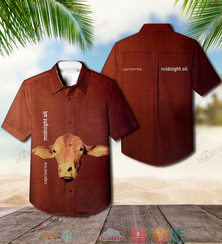 Midnight Oil Earth and Sun and Moon Short Sleeve Hawaiian Shirt