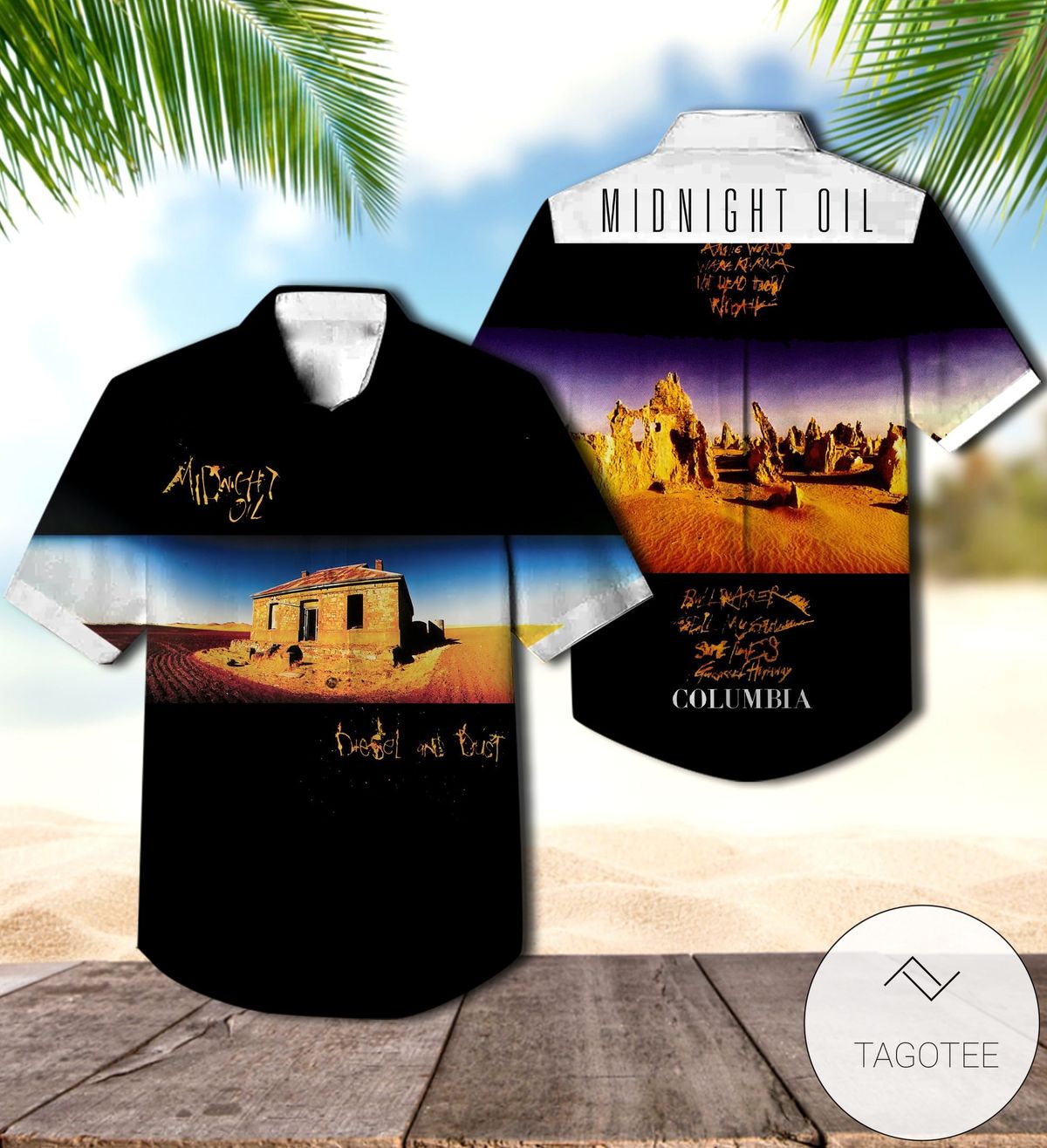 Midnight Oil Capricornia Album Cover Hawaiian Shirt