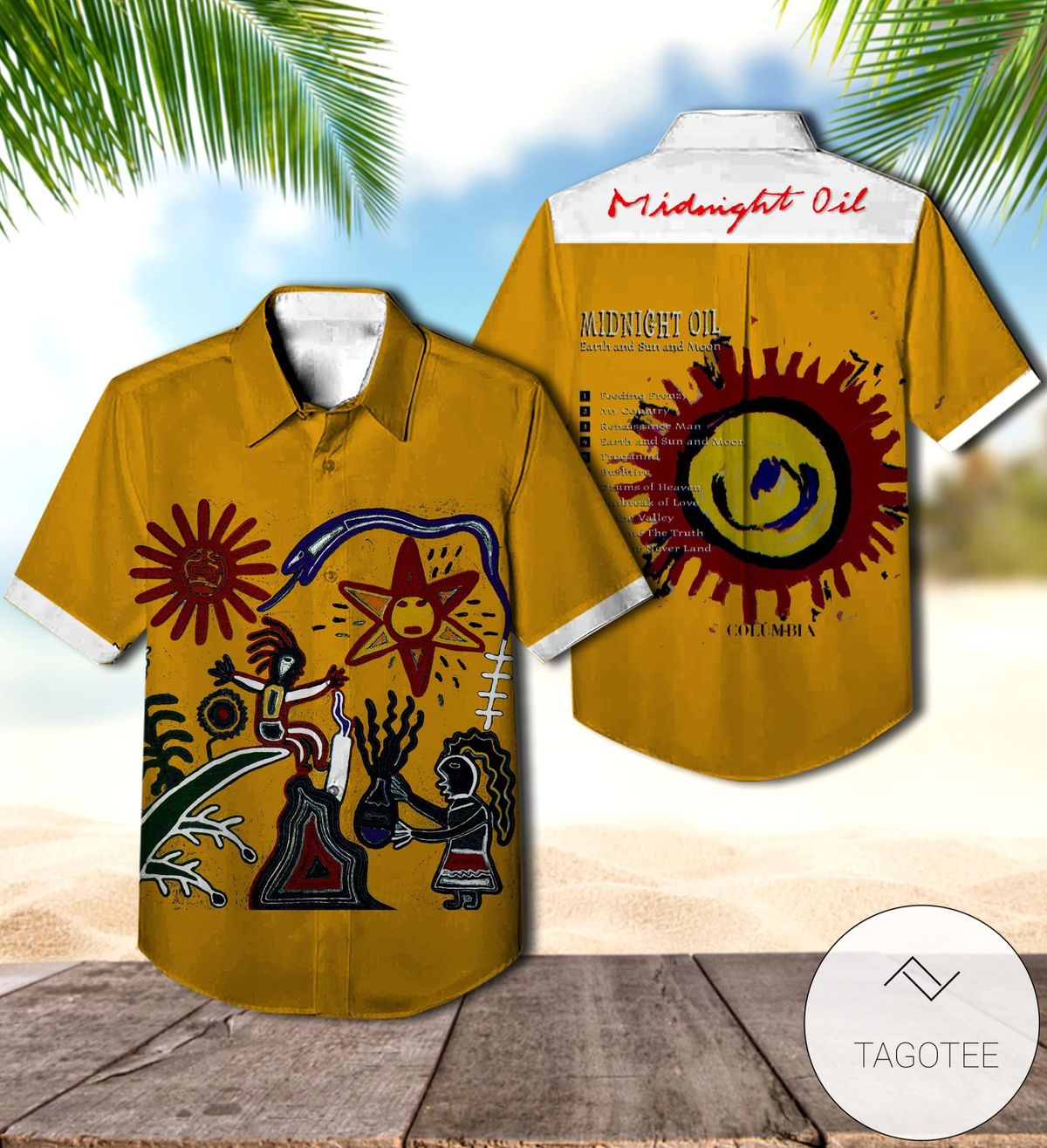 Midnight Oil Diesel And Dust Album Cover Hawaiian Shirt