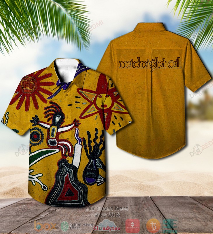 Midnight Oil Diesel and Dust Short Sleeve Hawaiian Shirt