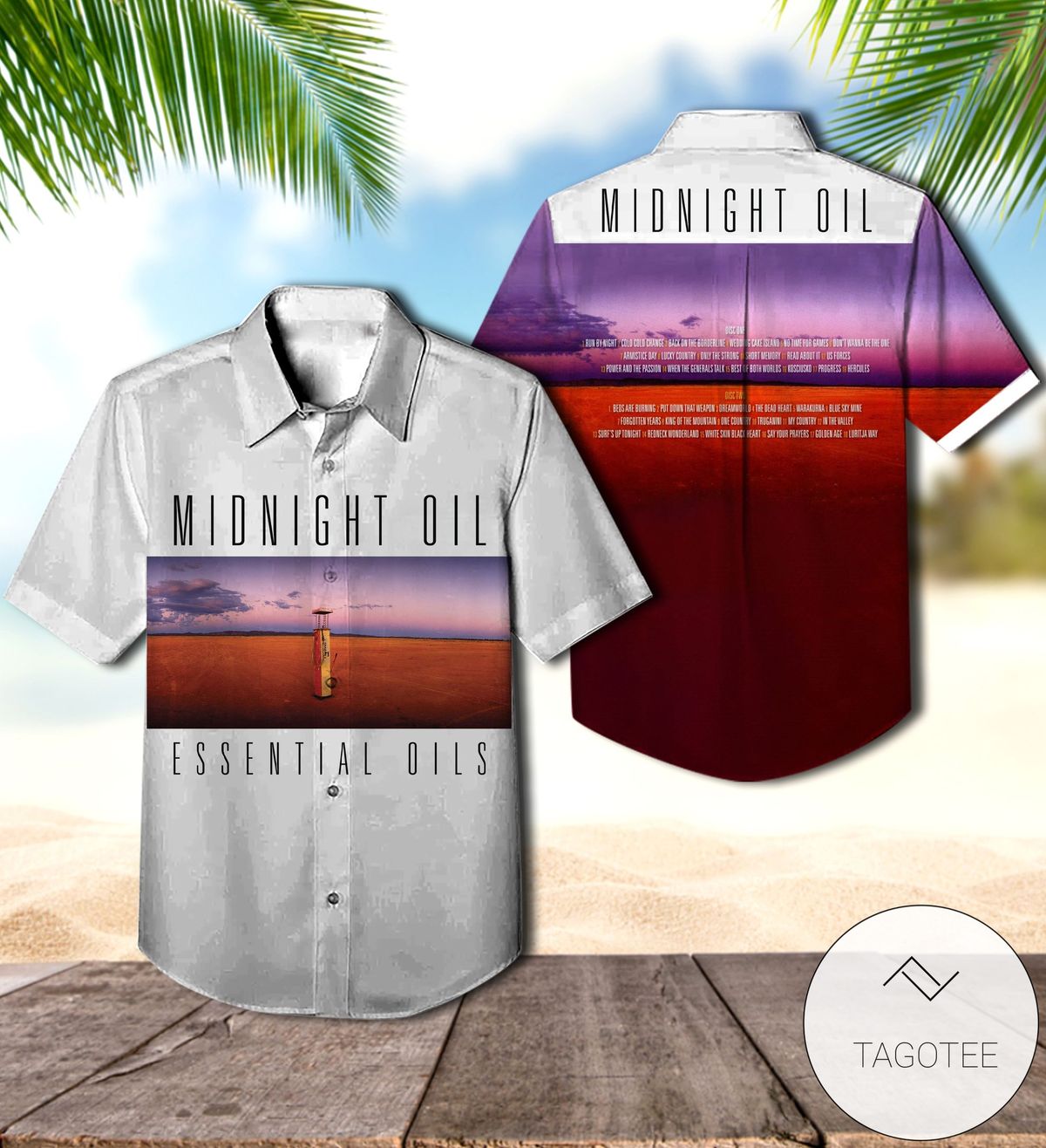 Midnight Oil Capricornia Album Cover Hawaiian Shirt