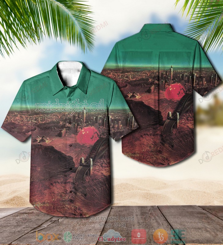 Midnight Oil Diesel and Dust Short Sleeve Hawaiian Shirt