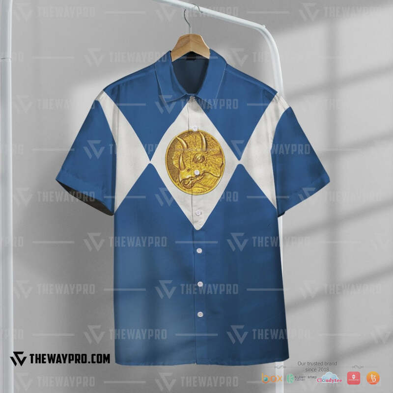 Mighty Morphin Power Rangers Black Ranger Hawaiian shirt