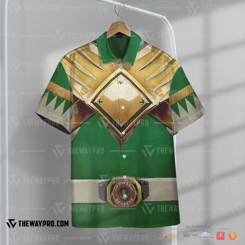 Mighty Morphin Power Rangers Green Ranger Hawaiian shirt