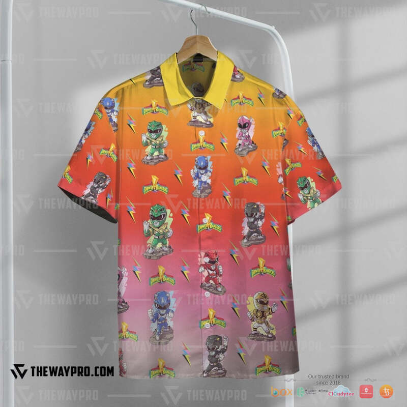 Mighty Morphin Power Rangers Red Ranger Hawaiian shirt