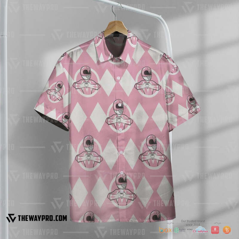 Mighty Morphin Power Rangers Pink Ranger Hawaiian shirt