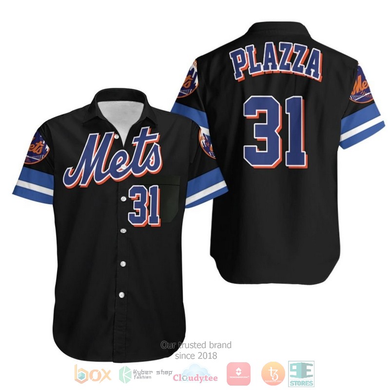 Mike Piazza New York Mets Black 2019 Hawaiian Shirt