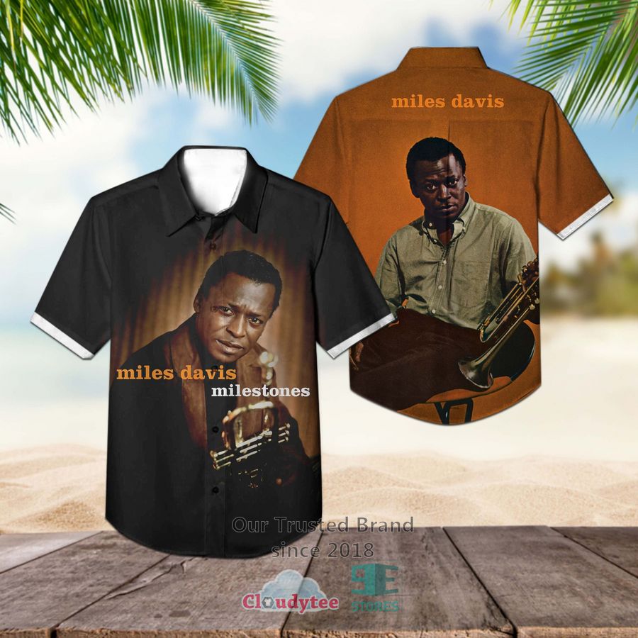 Miles Davis Kind of Blue Album Hawaiian Shirt