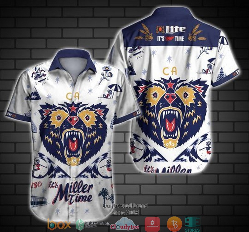 Miller Lite Miller Lite Beer Summer Hawaiian Shirt