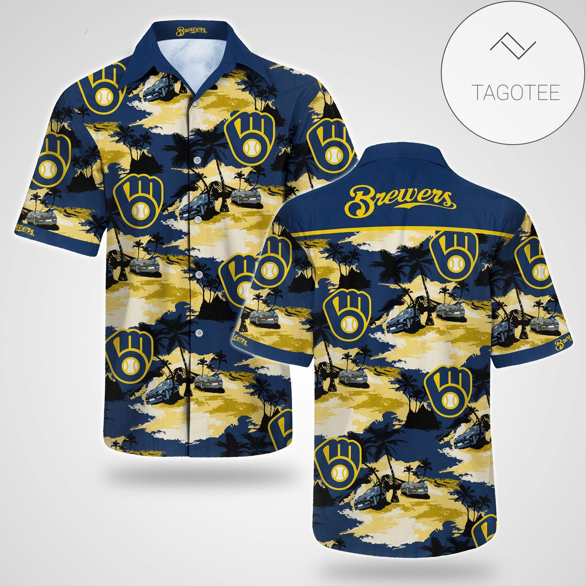 Milwaukee Brewers Tommy Bahama Authentic Hawaiian Shirt 2022