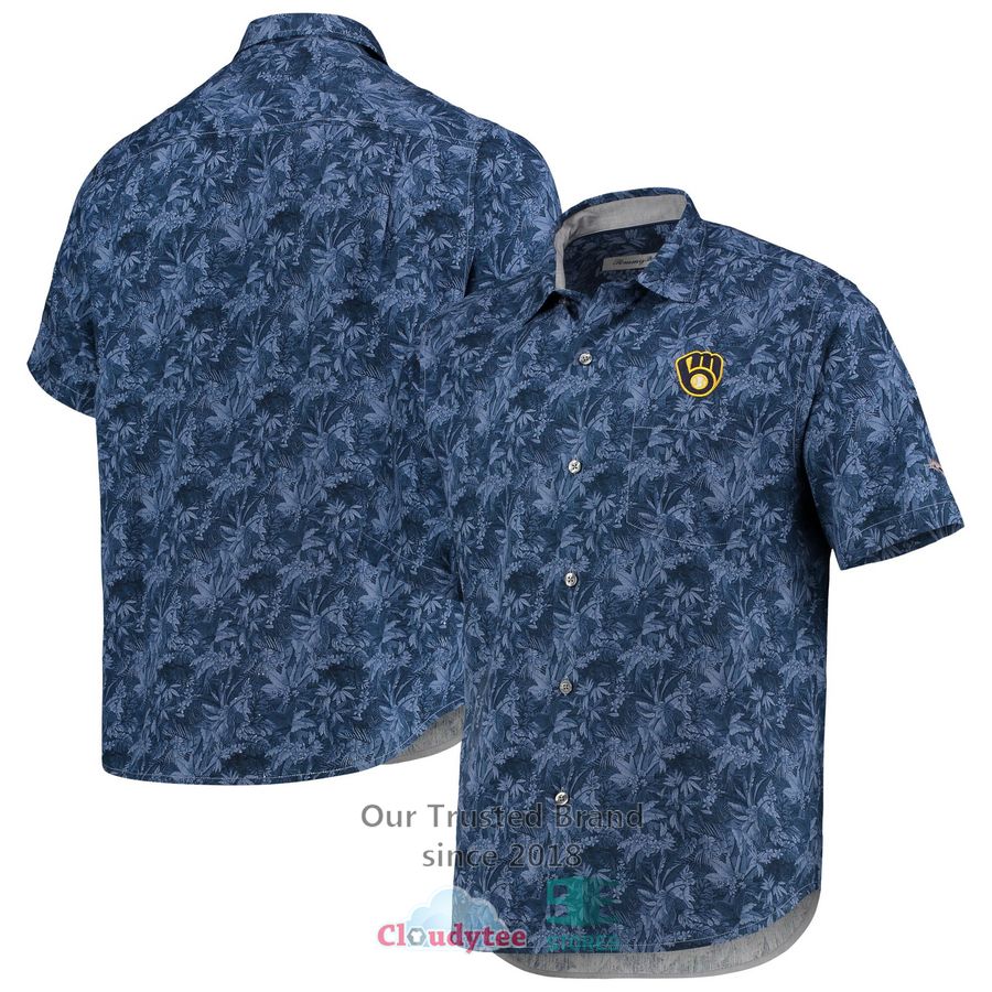 Milwaukee Brewers Fanatics Branded Proven Winner Camp Royal Hawaiian Shirt