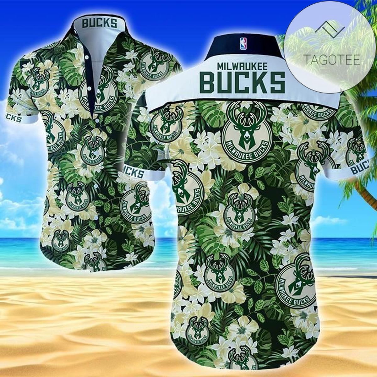 Milwaukee Bucks Hawaii Fit Body Shirt