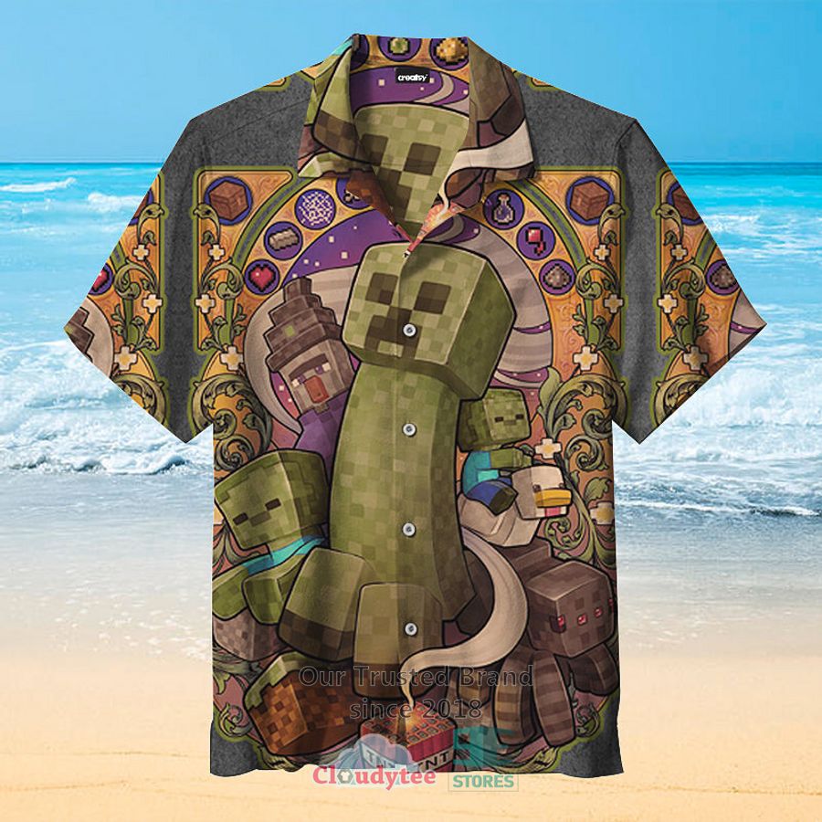 Minecraft – The Nether Hawaiian Shirt