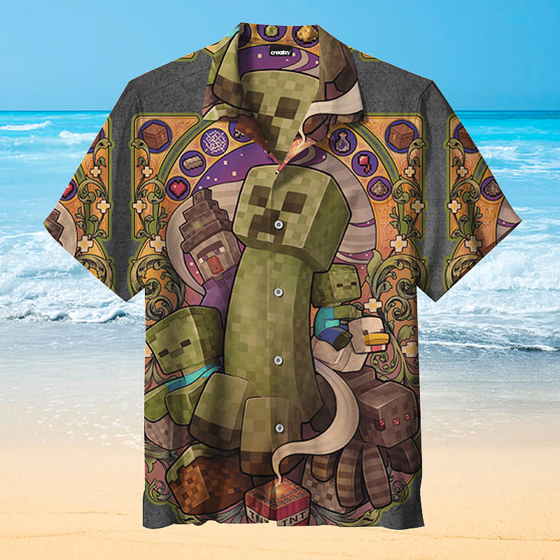 Monster Jam Monster MAX-D Truck Hawaiian Shirt