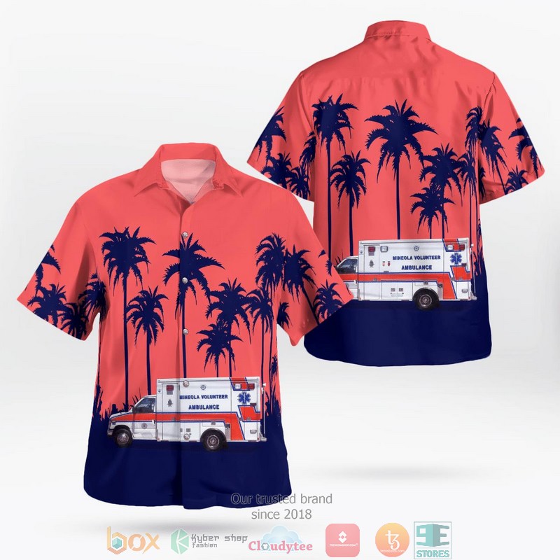 Milwaukee Wisconsin Paratech Ambulance Service Hawaiian Shirt