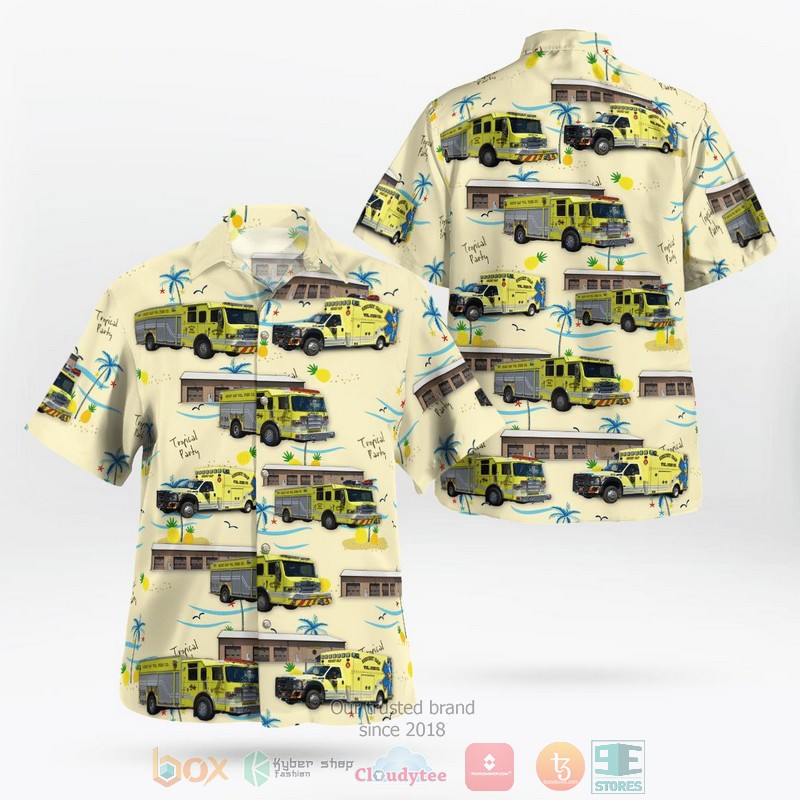 Mineral County West Virginia Short Gap Volunteer Fire Department Hawaiian Shirt