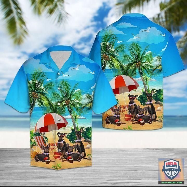 Miniature Schnauzer Banana Tropical Hawaiian Shirt