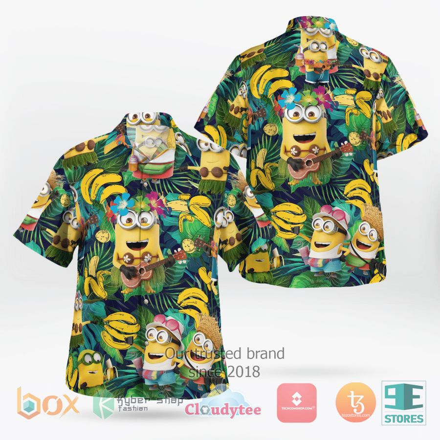 Minion Banana Tropical Hawaiian Shirt