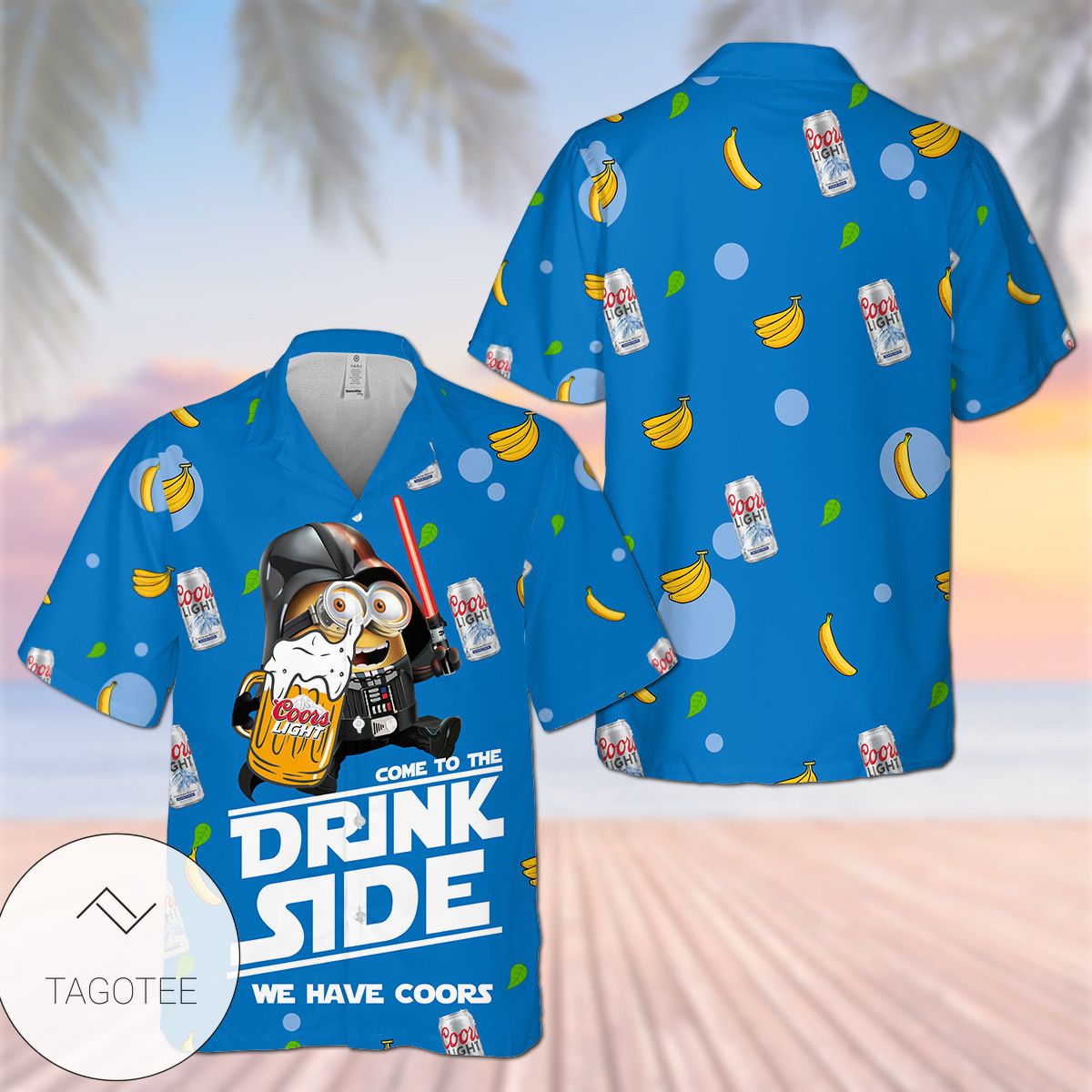 Minion Coors Light Come To The Drink Side We Have Coors Hawaiian Shirt