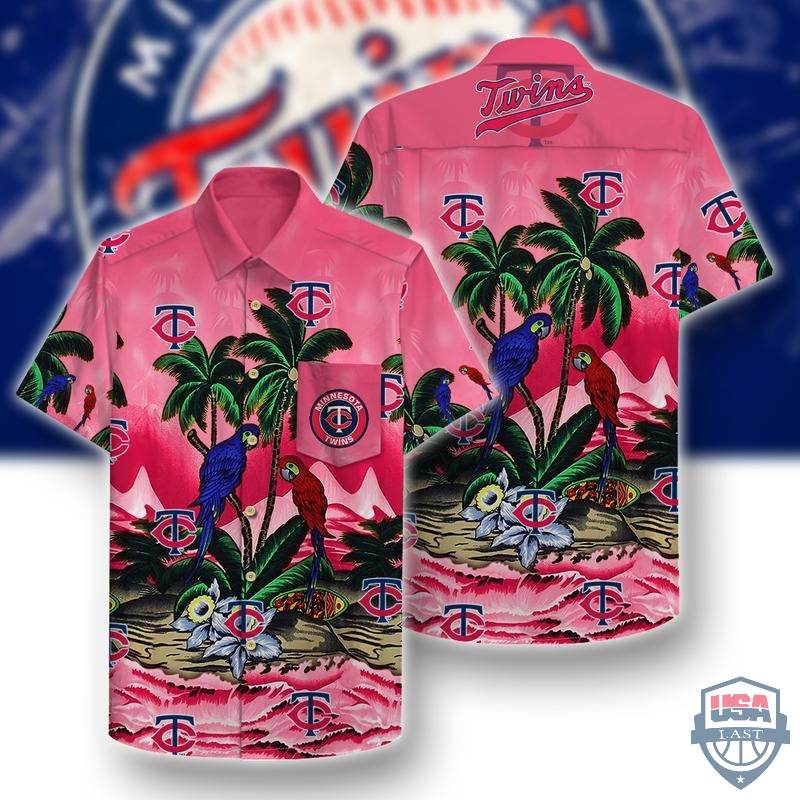 Minnesota Twins Parrots Hawaiian Shirt